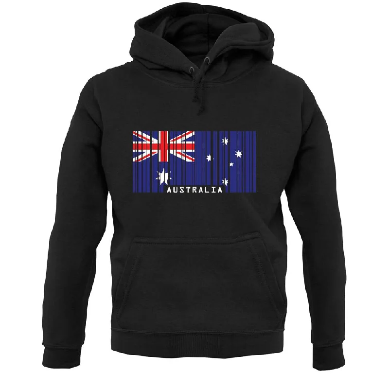 Exclusive Savings Australia Barcode Style Flag Unisex Hoodie