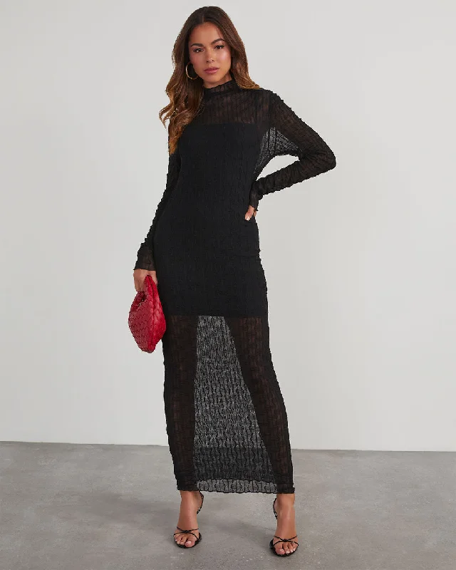 Take Me Dancing Long Sleeve Midi Dress