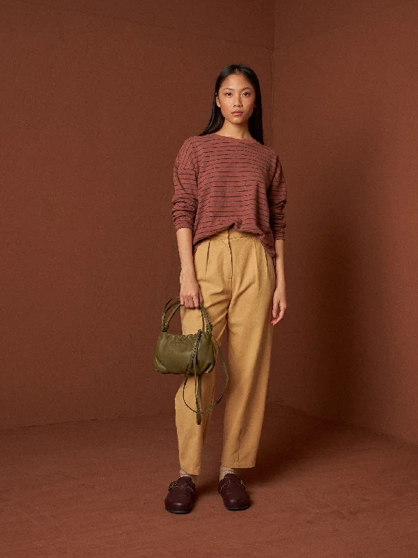 Super Savings Lara Basic Striped Sweater Beige