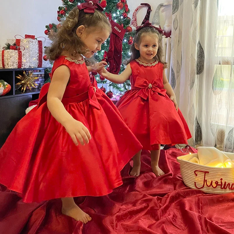 Incredible Offers Girl Christmas Dress Baby Girl Easter Dress Princess Dress Bow-knot Puffy Dress Birthday Party Dress Incredible Offers Girl Christmas Dress Baby Girl Easter Dress Princess Dress Bow-knot Puffy Dress Birthday Party Dress