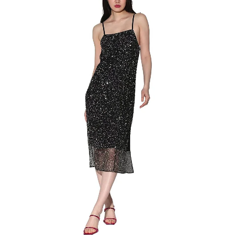 Clearance Event Walter Baker Womens Sequin Overlay Cocktail And Party Dress