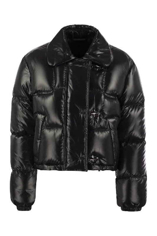 Hurry In 3-hook cropped down jacket