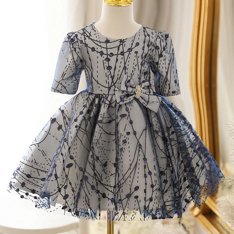 Limited Time Baby Girl Dress Toddler Birthday Party Elegant Bow Puffy Princess Dress