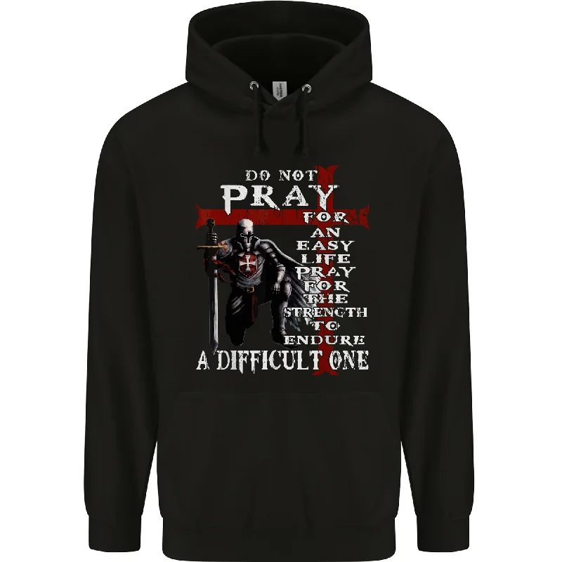 Best Seller Do Not Pray Knights Templar St Georges Day Mens 80% Cotton Hoodie