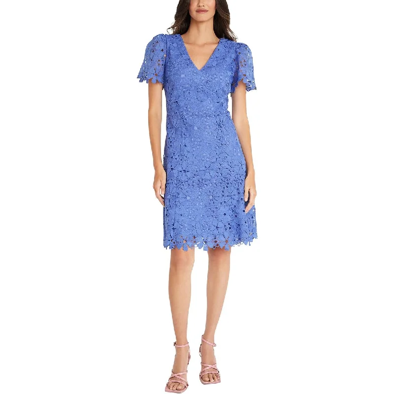 Maggy London Womens Lace Knee-Length Fit & Flare Dress