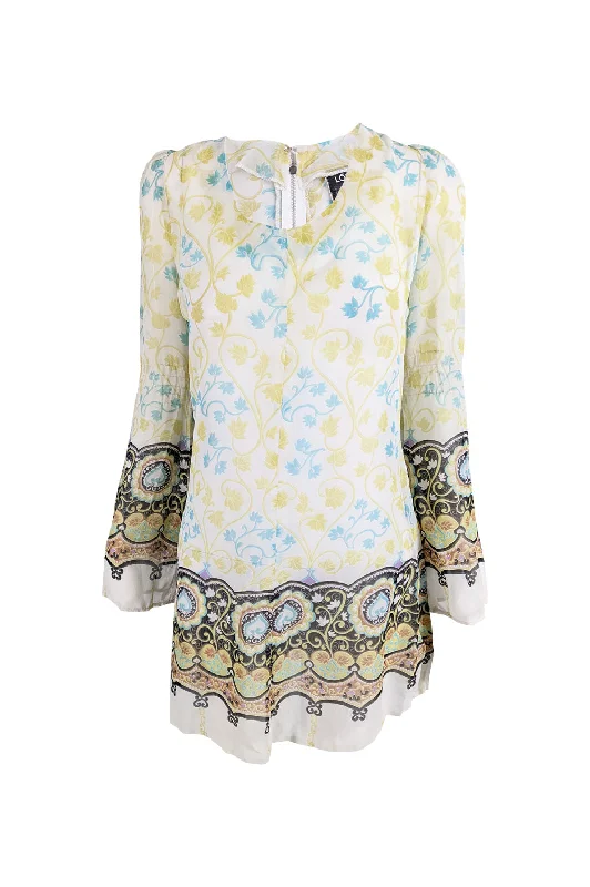 Price Slash London Mob of Carnaby Street Vintage Sheer Boho Mini Dress, 1960s