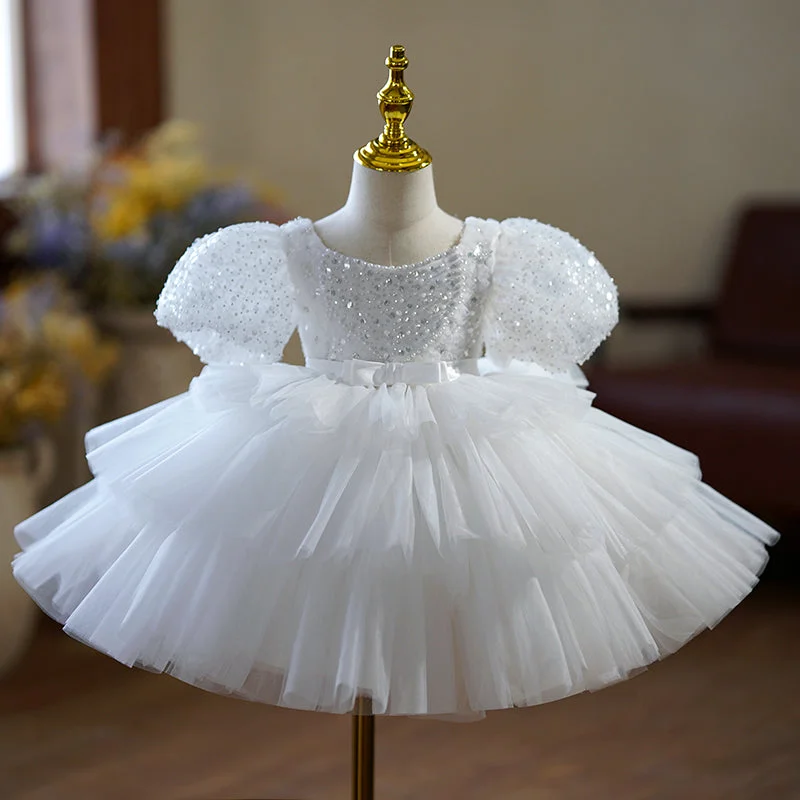 Bargain Blast Toddler Prom Dress Flower Girl Dress Christening Princess Baptism Puff Sleeve Sequin Fluffy Party Dress Bargain Blast Toddler Prom Dress Flower Girl Dress Christening Princess Baptism Puff Sleeve Sequin Fluffy Party Dress