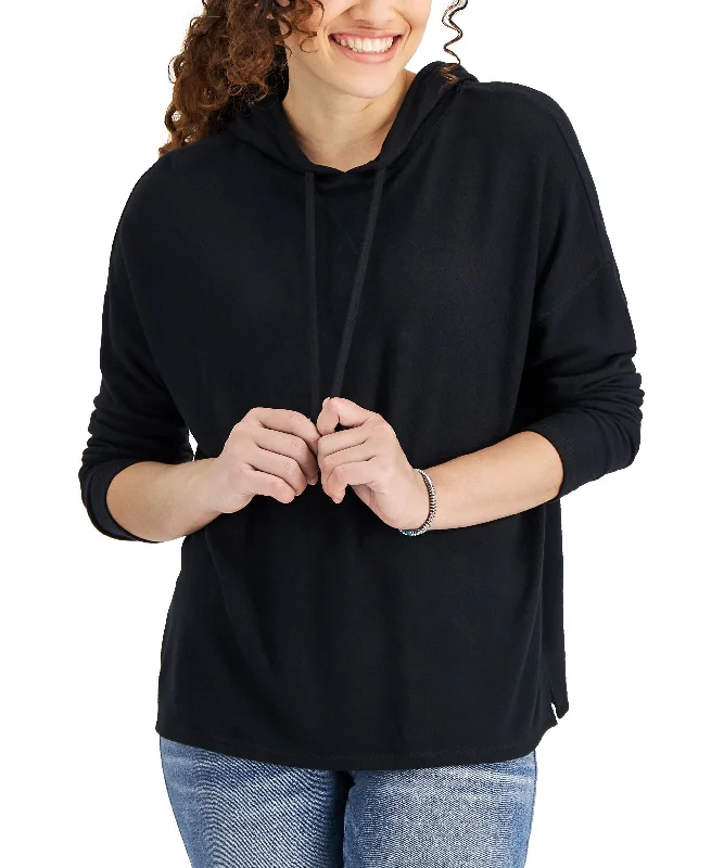 Price Rollback Style & Co Solid Long Sleeve Hoodie