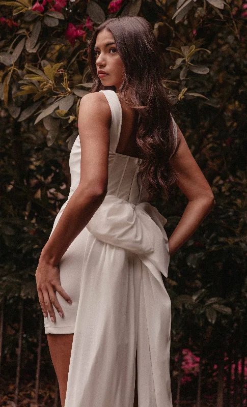 Reduced Prices White Bow Corset Mini Dress