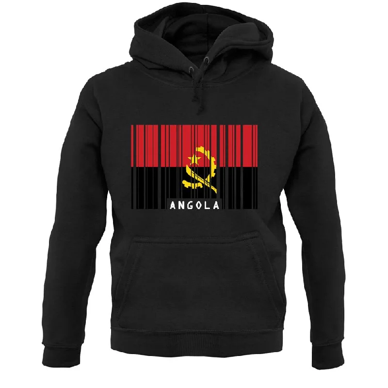 Discount Deals Angola Barcode Style Flag Unisex Hoodie