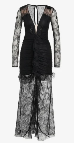 Markdowns Daisy Black Lace Gown