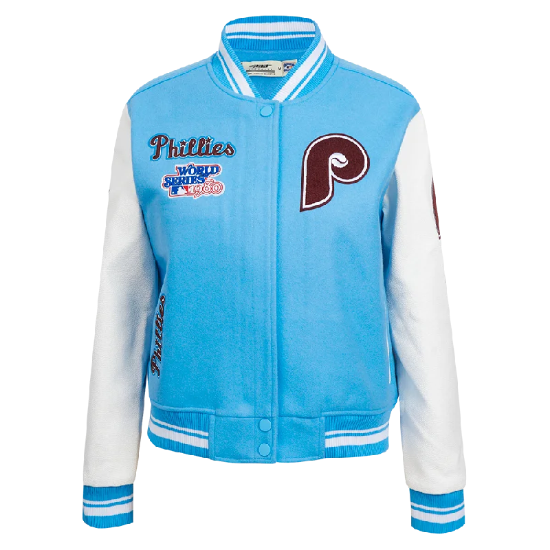 Savings Bonanza CHAMARRA UNIVERSITARIA MLB PHILADELPHIA PHILLIES RETRO CLASSICS PARA MUJER