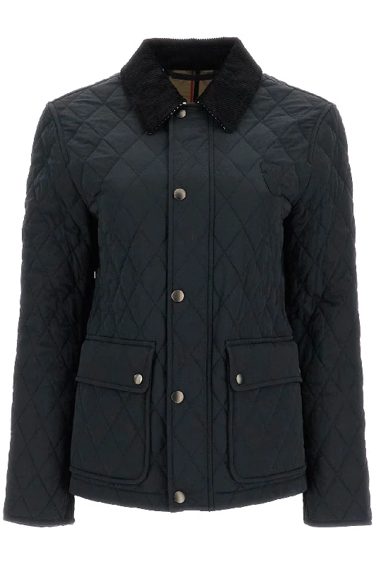 Quilted B Shield Jacket  - Black