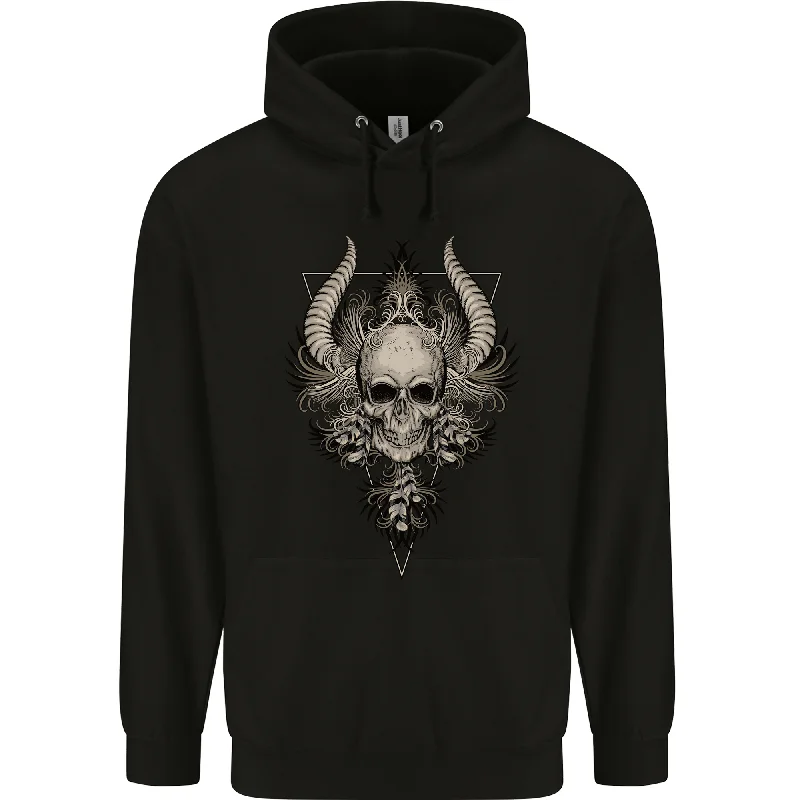 Price Rollback Demonic Skull Triangle Heavy Metal Mens 80% Cotton Hoodie