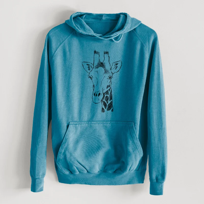 Markdown Madness Southern Giraffe - Giraffa giraffa  - Mid-Weight Unisex Vintage 100% Cotton Hoodie