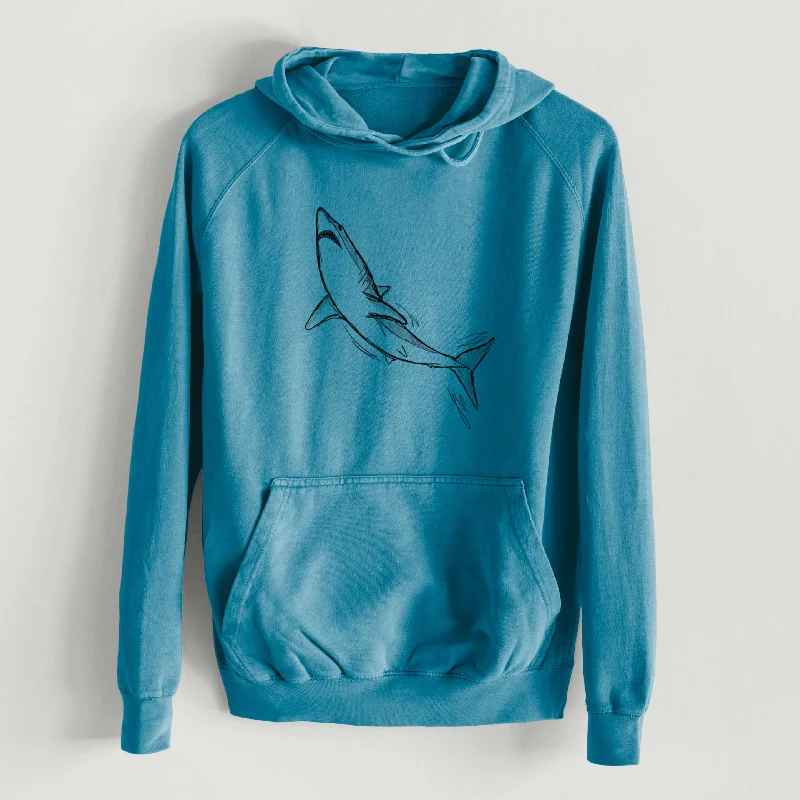 Lowest Price Shortfin Mako Shark  - Mid-Weight Unisex Vintage 100% Cotton Hoodie
