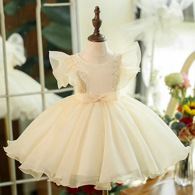 Overstock Toddler Ball Gowns Llittle Girl Easter Baptism Summer White Bow Princess Party Dress Overstock Toddler Ball Gowns Llittle Girl Easter Baptism Summer White Bow Princess Party Dress