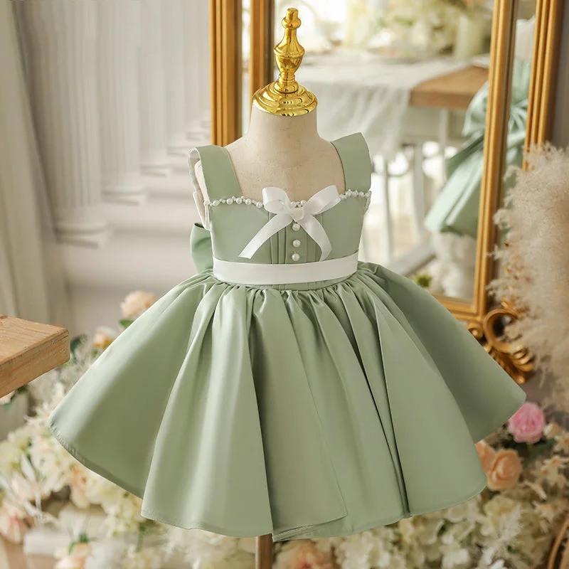 Flash Deals Toddler Prom Dress Girl Easter Dress Birthday Party Dress Green Bow Sleeveless Dress Flash Deals Toddler Prom Dress Girl Easter Dress Birthday Party Dress Green Bow Sleeveless Dress