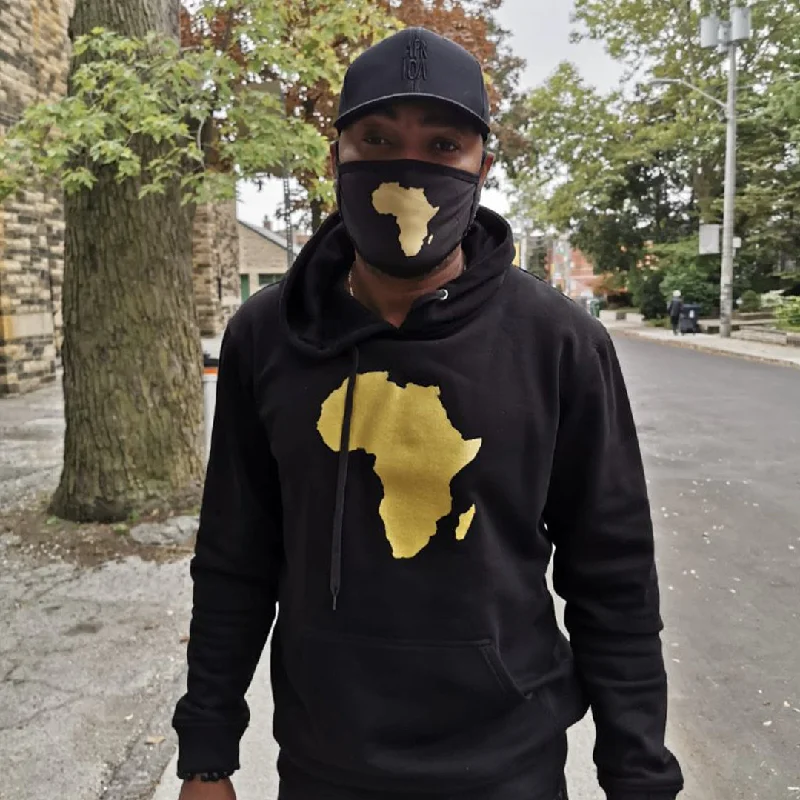 Great Deals Africa Gold Map Hoodie