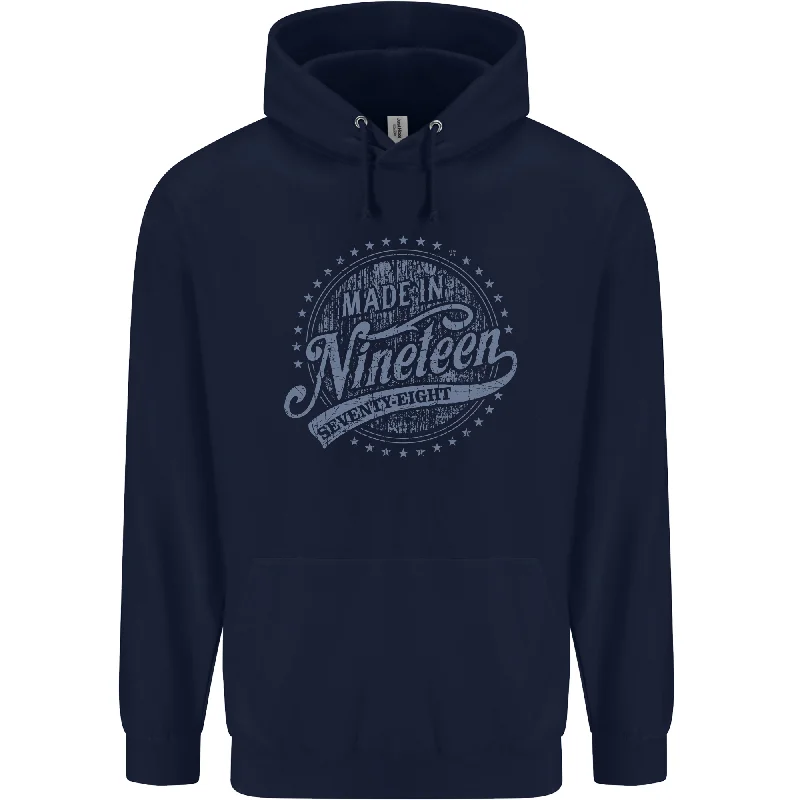 Buy More, Save More Distressed 46th Birthday Made In 1978 Mens 80% Cotton Hoodie Navy Blue Buy More, Save More Distressed 46th Birthday Made In 1978 Mens 80% Cotton Hoodie Navy Blue