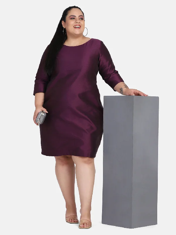 Lowest Price Dupioni Evening Dress - Purple