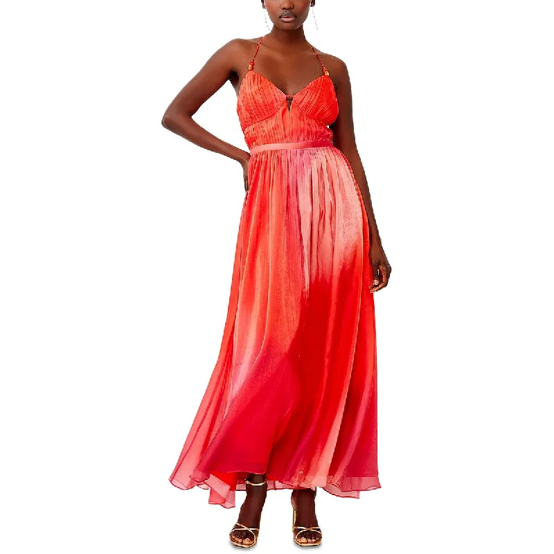 Price Break French Connection Womens Darryl Hallie Metallic Long Maxi Dress