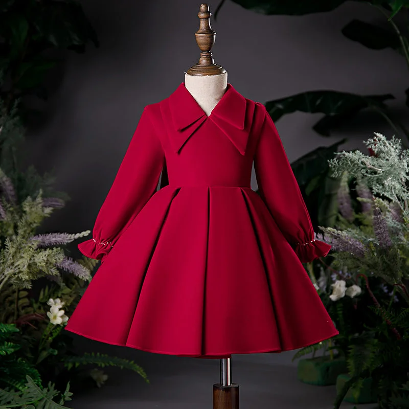 Deal Dash Girl Christmas Dress Baby Girl Birthday Dresses Girl Autumn Elegant Red Long Sleeve Princess Dress Deal Dash Girl Christmas Dress Baby Girl Birthday Dresses Girl Autumn Elegant Red Long Sleeve Princess Dress