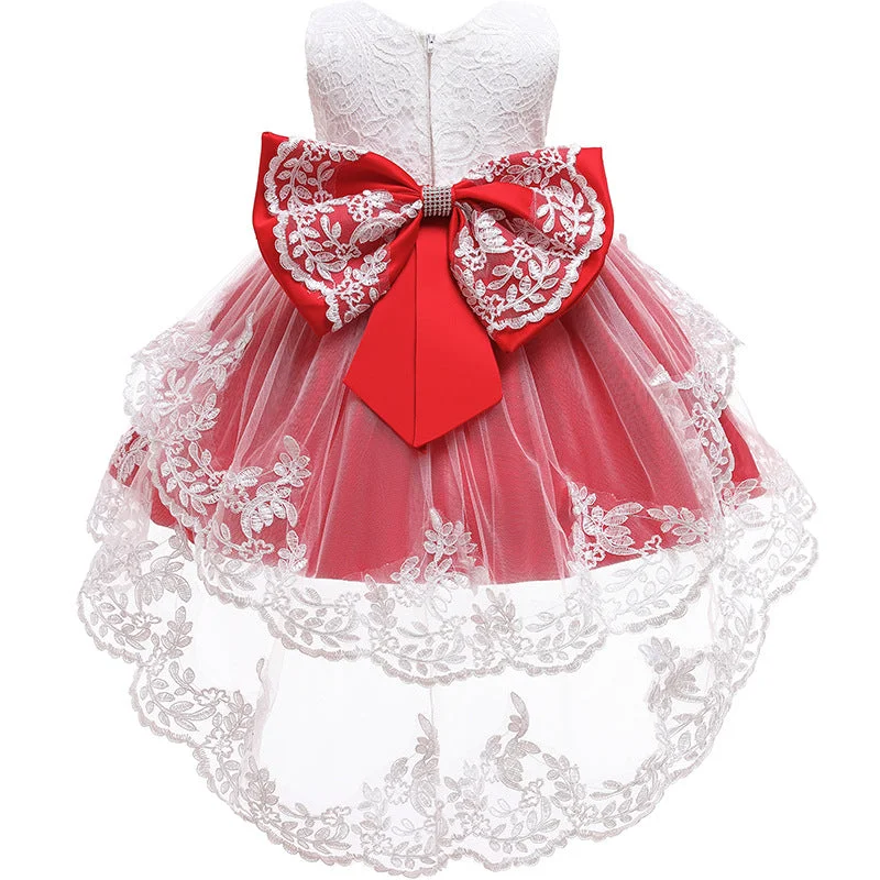 Price Meltdown Baby Girl Birthday Party Dresses Toddler Bow Puffy Prom Dresses