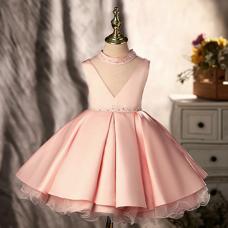 Year-End Sale Girl Formal Princess Dresses Baby Baby Girl  Dress Summer Elegant Beaded Ball Gowns Prom Dress
