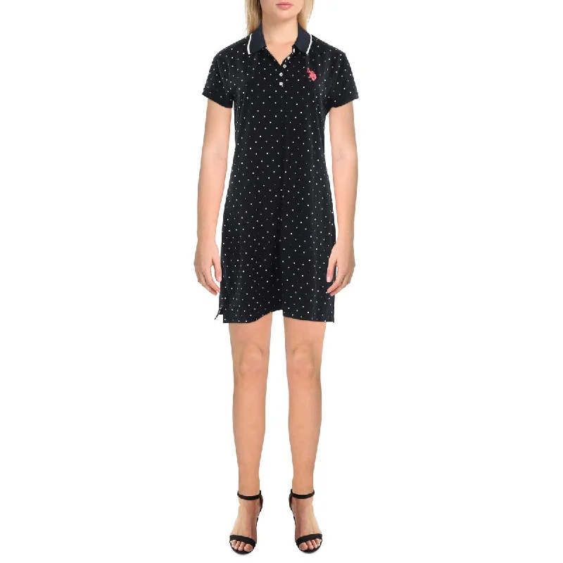 U.S. Polo Association Womens Mini Logo Shirtdress