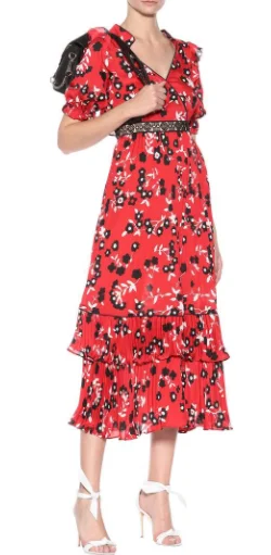 Big Discounts Floral Printed Midi Dress
