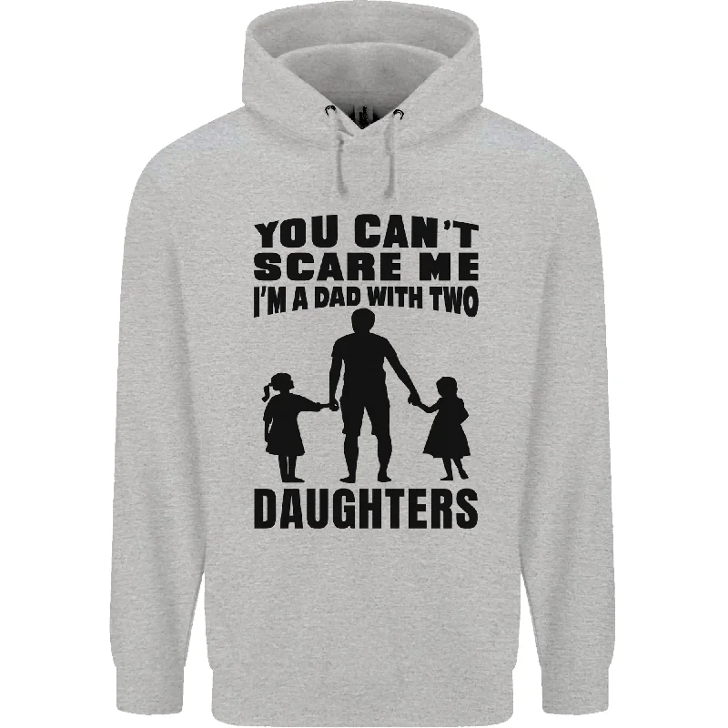 Discount Extravaganza Dad With Two Daughters Funny Fathers Day Mens 80% Cotton Hoodie