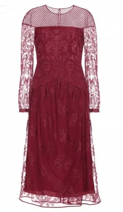Exclusive Savings Red Lacework Dress