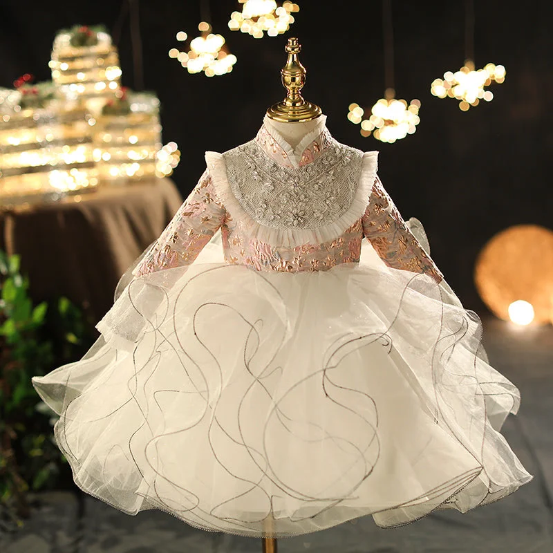 Flash Sale Girl Autumn Winter Retro Elegant Long Sleeve Fluffy Princess Party Dress Flash Sale Girl Autumn Winter Retro Elegant Long Sleeve Fluffy Princess Party Dress