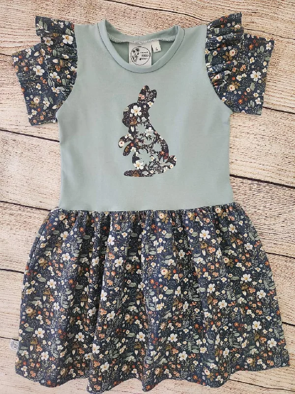 Exclusive Offers Floral Bunny Flutter Dress
