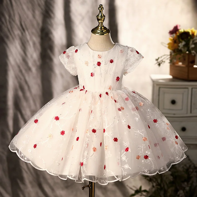 Markdowns First Communion Dress Baby Girl Retro Elegant Cute Formal Princess Dresses Toddler Prom Dress