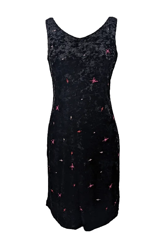 Great Bargains Todd Oldham Vintage Velvet Starburst Dress, 1990s