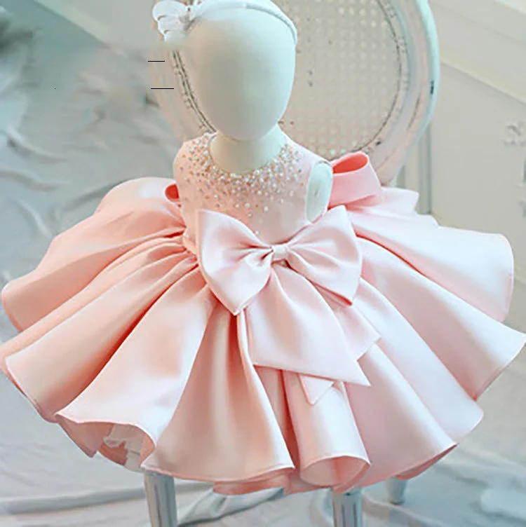 Exclusive Online Offer First Communion Dress Baby Girl Formal Princess Dress Toddler Bow Beaded Puffy Flower Girl Dress Birthday Dress Exclusive Online Offer First Communion Dress Baby Girl Formal Princess Dress Toddler Bow Beaded Puffy Flower Girl Dress Birthday Dress