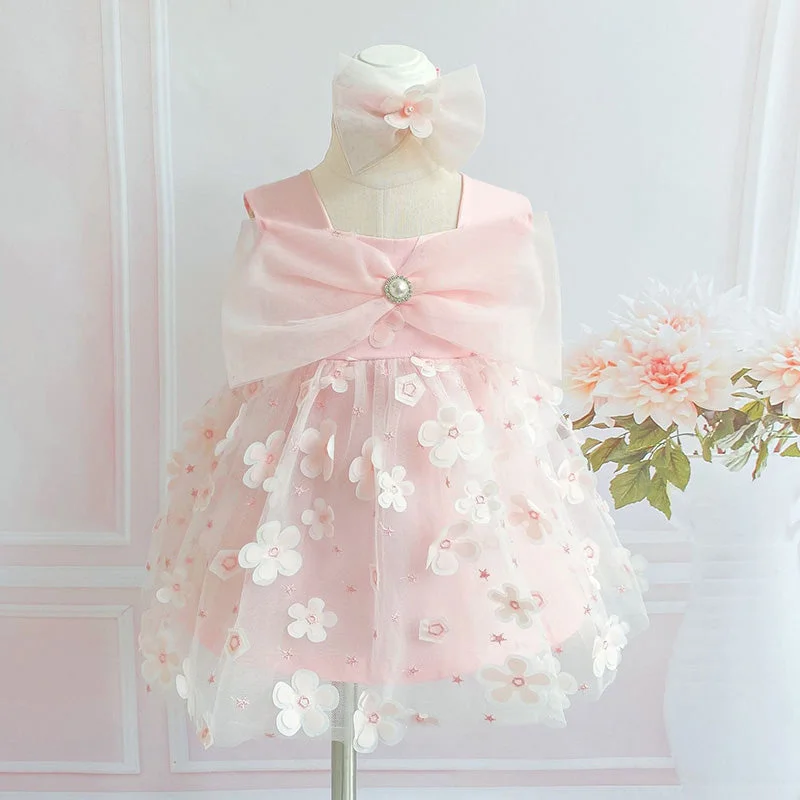 Price Reduction Baby Girl Birthday Dresses Easter Dress Infant Summer Cute Bow Fluffy Cozy Prom Dress