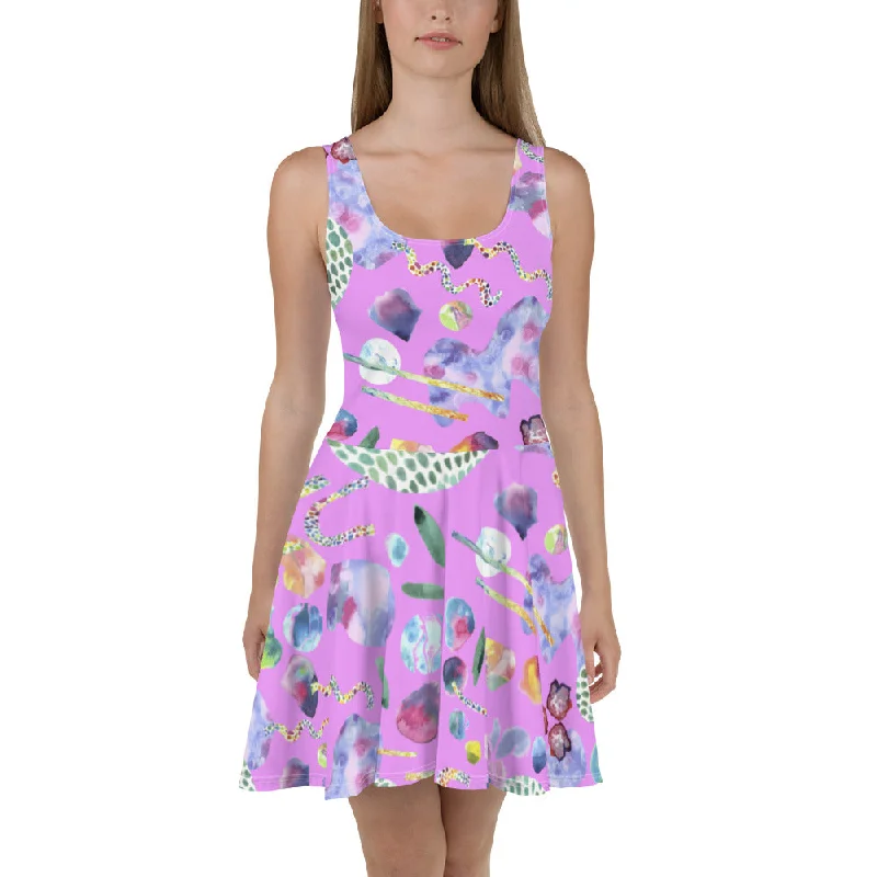 Bubblegum Garden Skater Dress