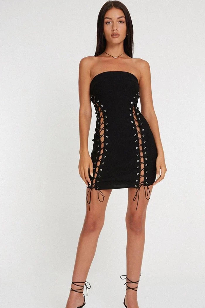 Discount Deals MOTEL ROCKS APISA MINI DRESS BLACK