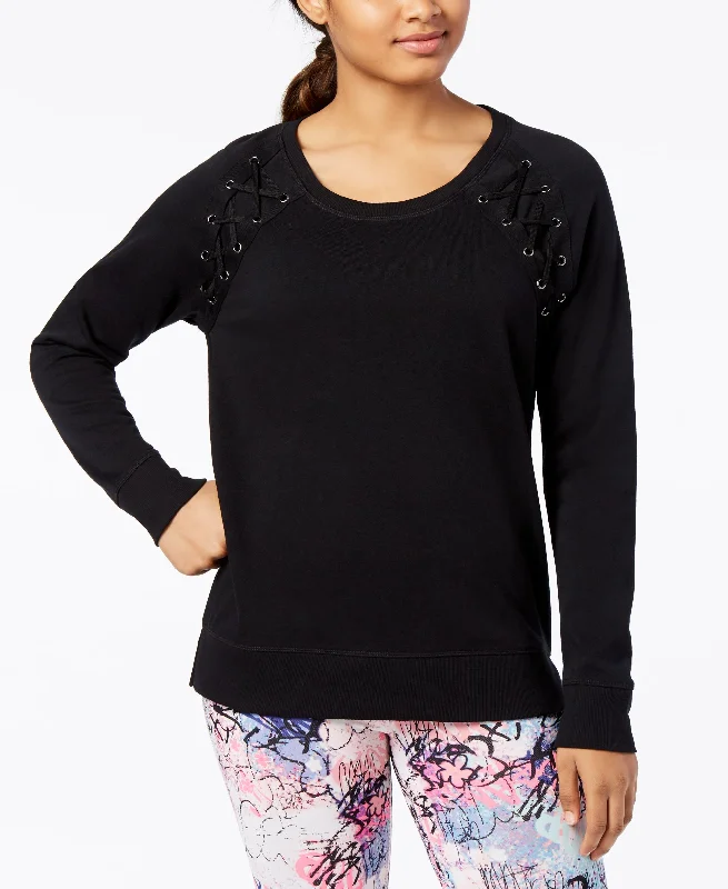 Special Price Material Girl Active Juniors Lace Up Sweatshirt