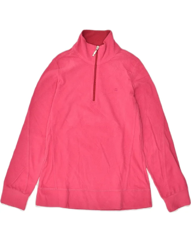 Get It Before It’s Gone CHAMPION Womens Heritage Fit Zip Neck Fleece Jumper UK 14 Large Pink Get It Before It’s Gone CHAMPION Womens Heritage Fit Zip Neck Fleece Jumper UK 14 Large Pink