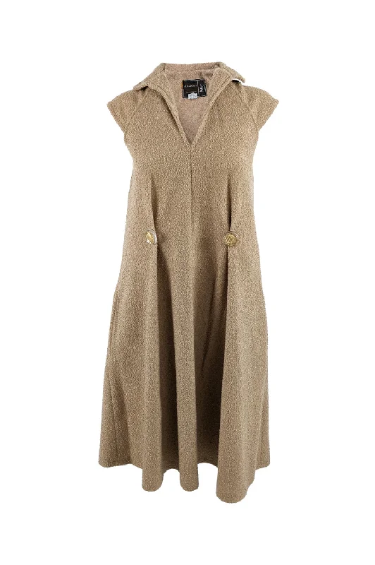 Extra Savings Vintage Mod Bouclé Trapeze Dress, 1970s