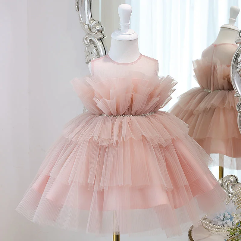 Amazing Deals Baby Girl Formal Princess Dresses Girl Summer Sleeveless Round Neck Fluffy Birthday Party Dress Amazing Deals Baby Girl Formal Princess Dresses Girl Summer Sleeveless Round Neck Fluffy Birthday Party Dress