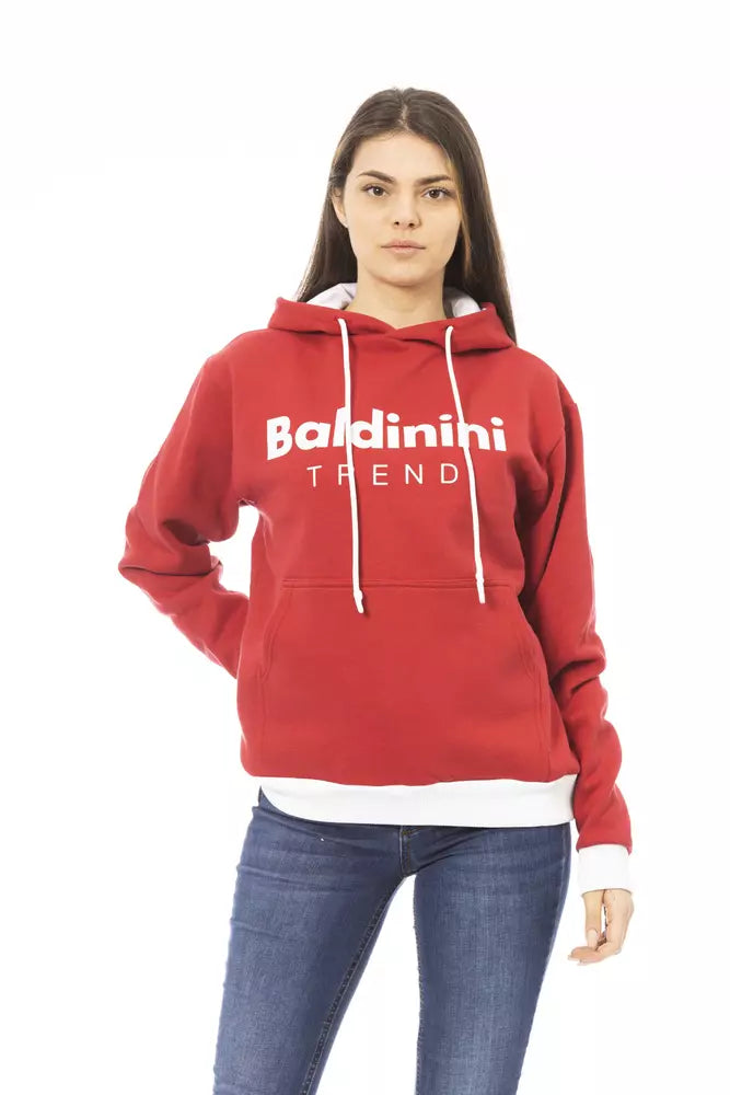 Closeout Red Cotton Women Hoodie