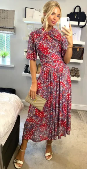 Value Deals Tina Floral Midi Dress