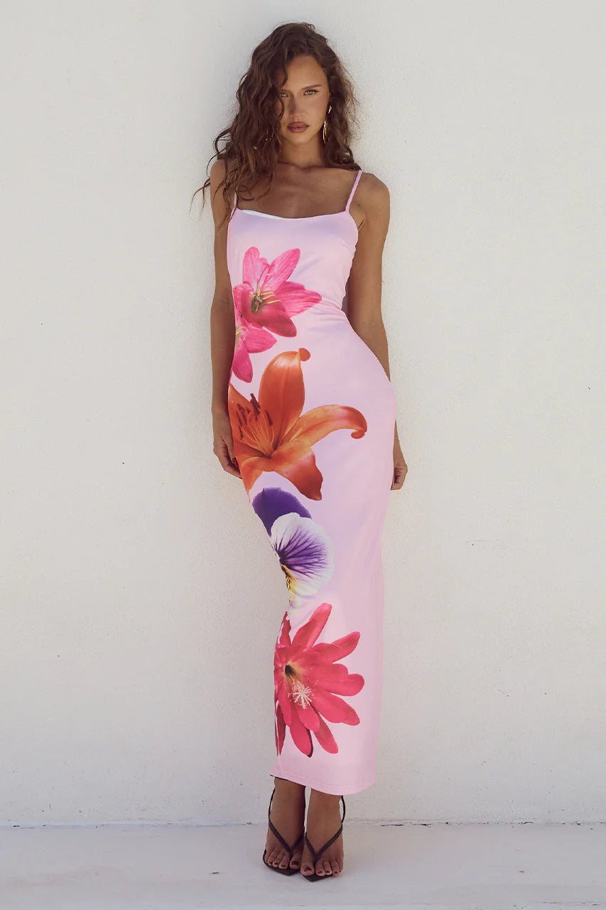 Special Buy Runaway The Label Deia Midi Dress in Multi Flower