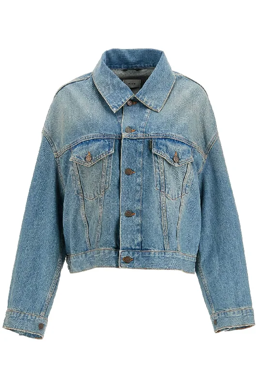 Fantastic Deals Denim Boxy Jacket With Spencer  - Blue