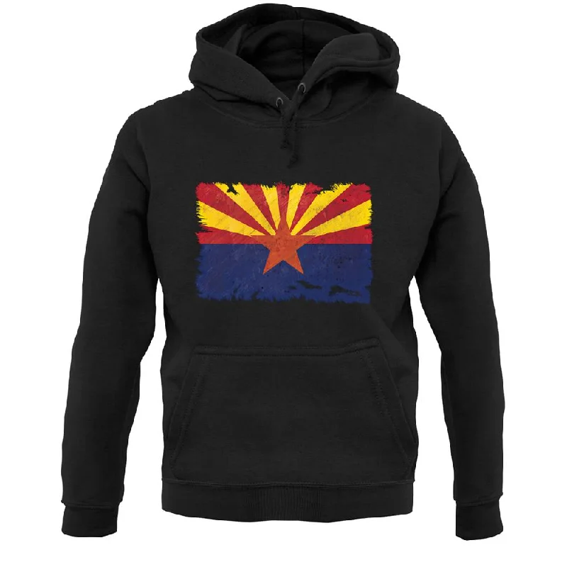 Super Sale Arizona Grunge Style Flag Unisex Hoodie